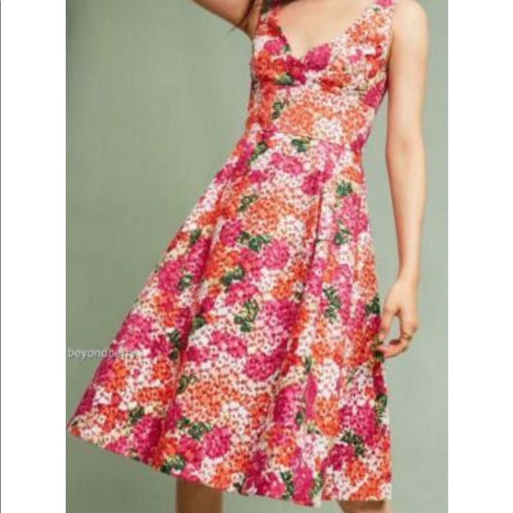 NWT Riona Embroidered Dress by Monique Lhuillier